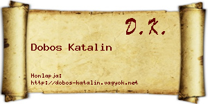 Dobos Katalin névjegykártya