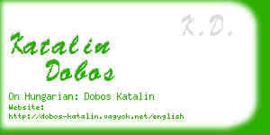 katalin dobos business card